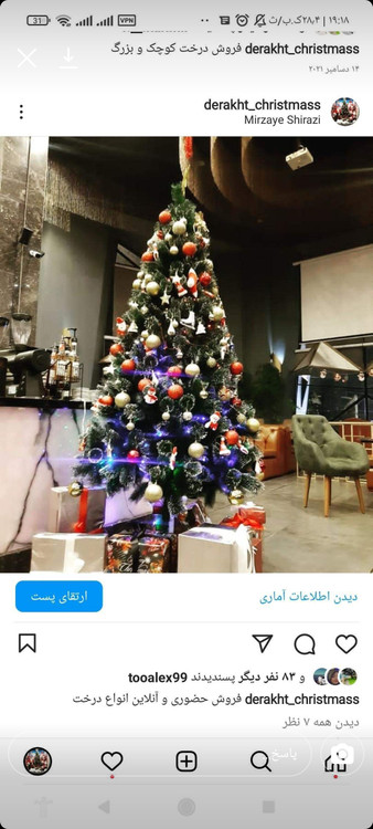 نوک شاخه برفی