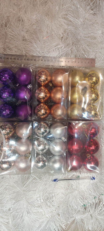 گوی 12عددی مات و براق سایز متوسط قطر قطر4/5سانت