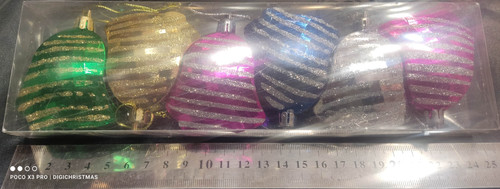 آویز زنگوله رنگی ۶ عددی