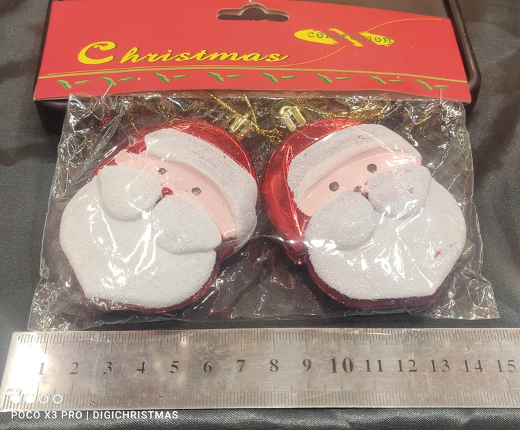 Santa ornament آویز صورت پاپانوئل
