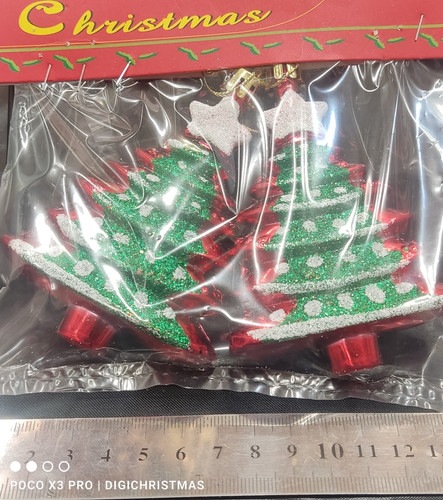 آویز درخت کریسمس دو عددی