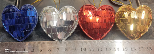 آویز قلبی براق درخت کریستمسShiny Heart Ornament