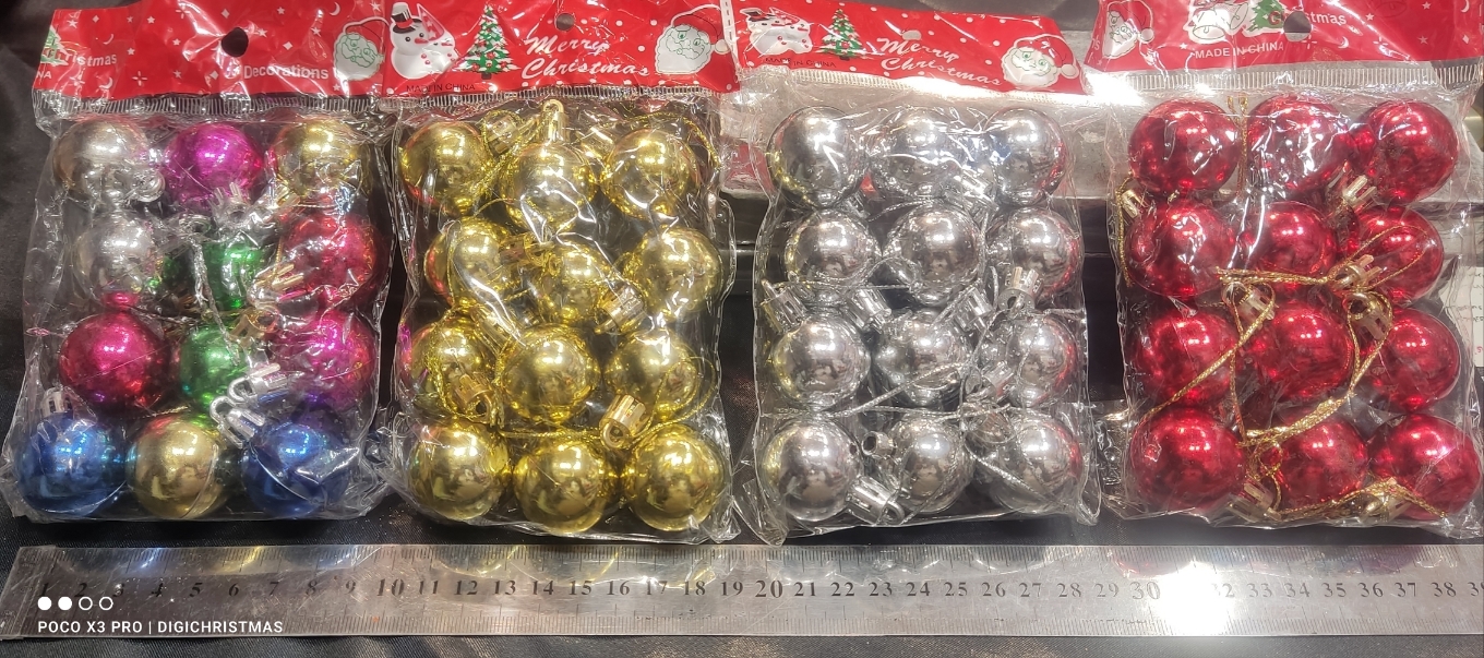 گوی قطر 2/5 سانت 12عددی در چهار رنگ بندی