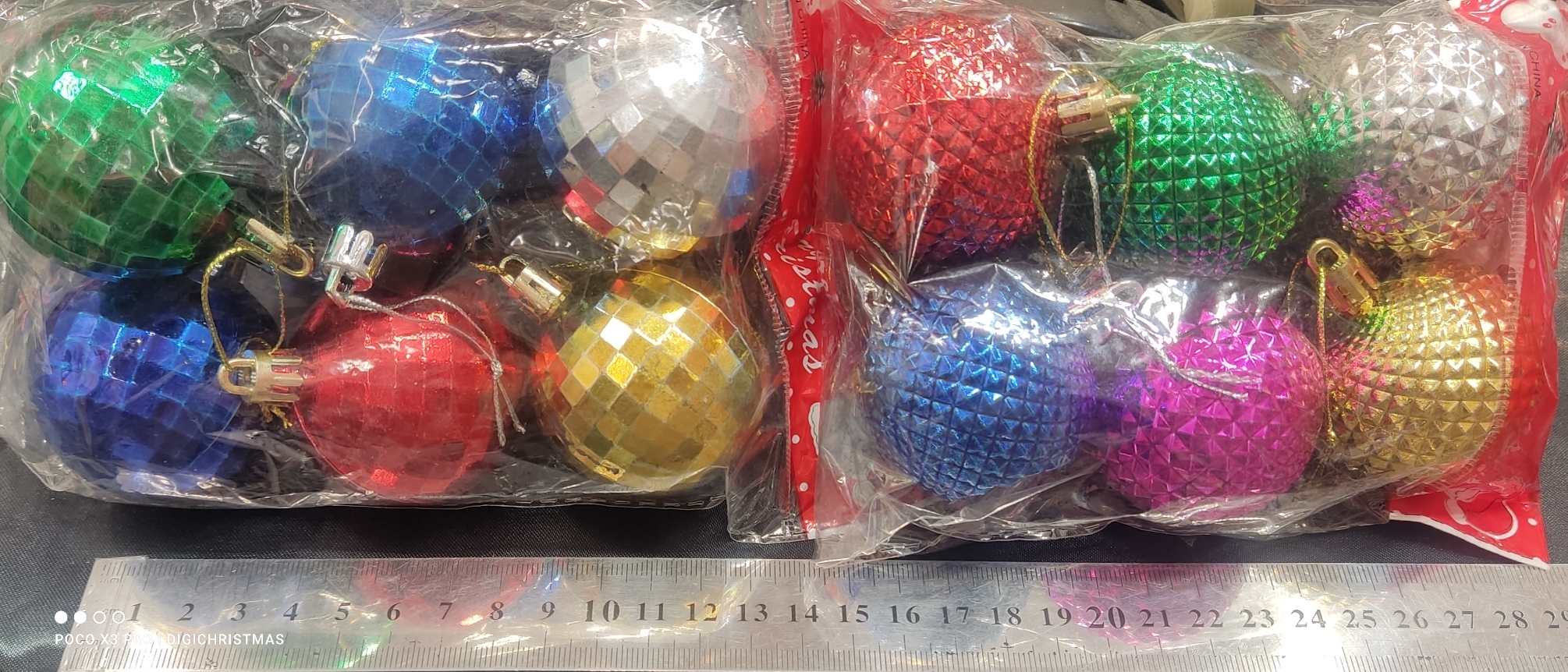 گوی 6عددی قطر 4/5سانت مدل دیسکویی و‌مات