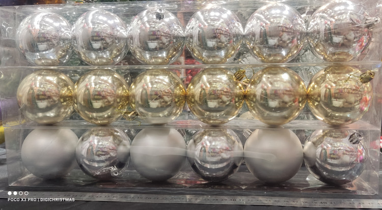 گوی کریستمس قطر 8سانت 6عددی در سه مدل